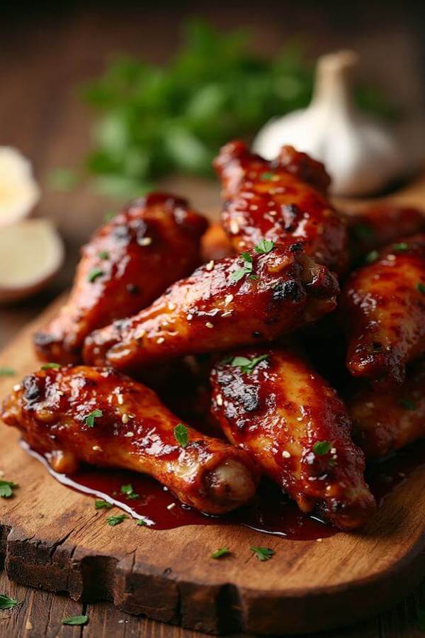 Easy BBQ Hennessy Wings